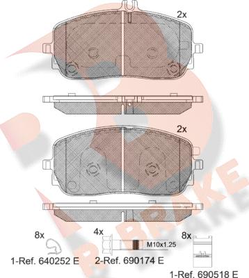 R Brake RB2331 - Komplet Pločica, disk-kočnica www.molydon.hr