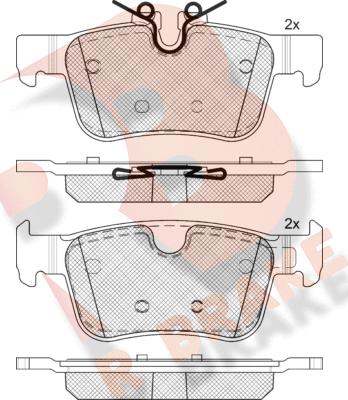 R Brake RB2327 - Komplet Pločica, disk-kočnica www.molydon.hr