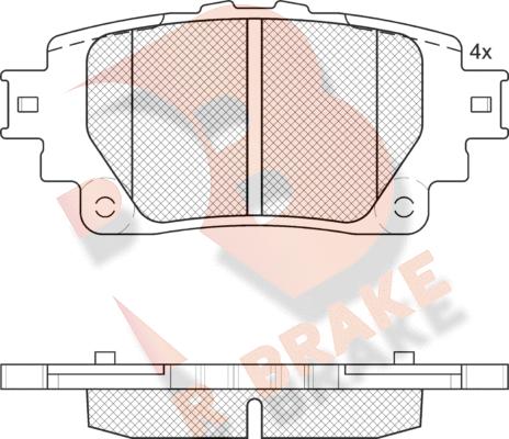 R Brake RB2376 - Komplet Pločica, disk-kočnica www.molydon.hr