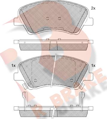 R Brake RB2298-207 - Komplet Pločica, disk-kočnica www.molydon.hr