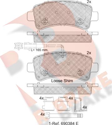 R Brake RB2240 - Komplet Pločica, disk-kočnica www.molydon.hr