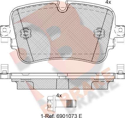 R Brake RB2248 - Komplet Pločica, disk-kočnica www.molydon.hr