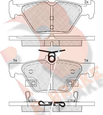 R Brake RB2242 - Komplet Pločica, disk-kočnica www.molydon.hr