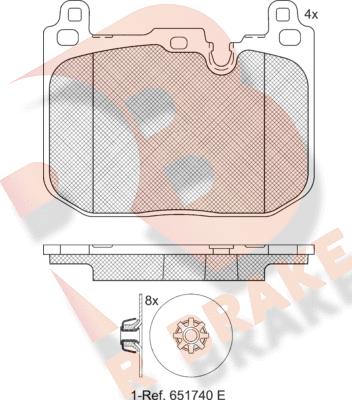 R Brake RB2247 - Komplet Pločica, disk-kočnica www.molydon.hr