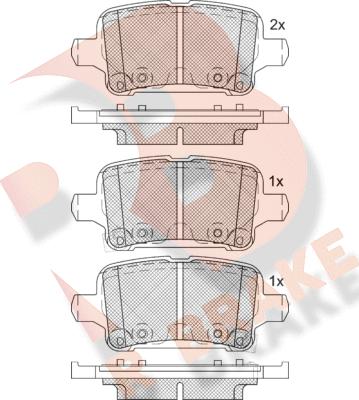 R Brake RB2257-208 - Komplet Pločica, disk-kočnica www.molydon.hr