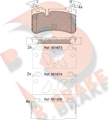 R Brake RB2209 - Komplet Pločica, disk-kočnica www.molydon.hr