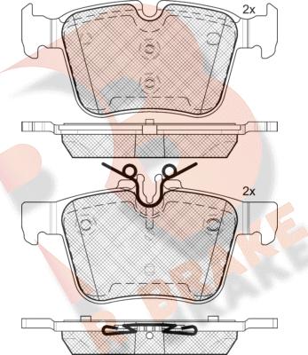 R Brake RB2214 - Komplet Pločica, disk-kočnica www.molydon.hr