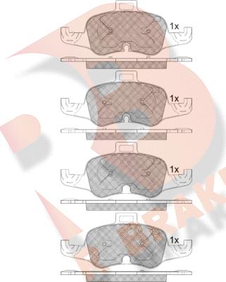 R Brake RB2233 - Komplet Pločica, disk-kočnica www.molydon.hr