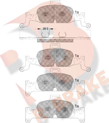 R Brake RB2279 - Komplet Pločica, disk-kočnica www.molydon.hr