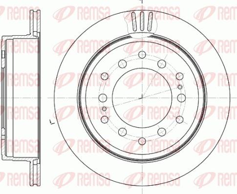 Remsa 6956.10 - Kočioni disk www.molydon.hr