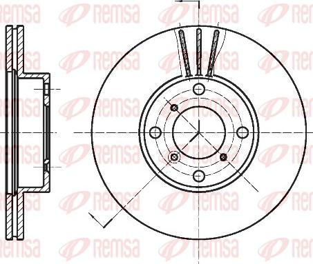 Remsa 6950.10 - Kočioni disk www.molydon.hr