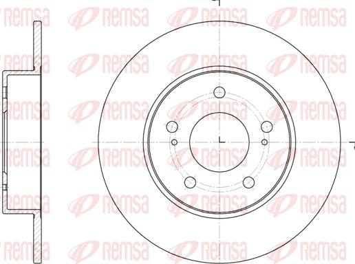 Remsa 6909.00 - Kočioni disk www.molydon.hr