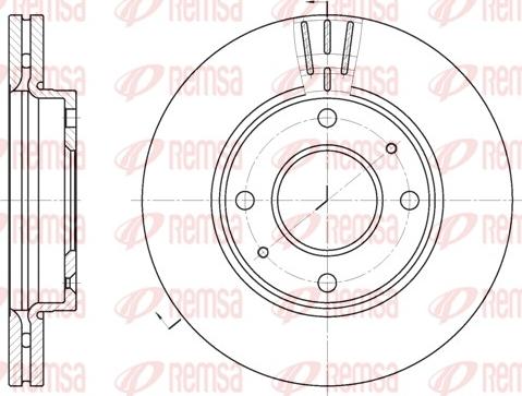 Remsa 6987.10 - Kočioni disk www.molydon.hr