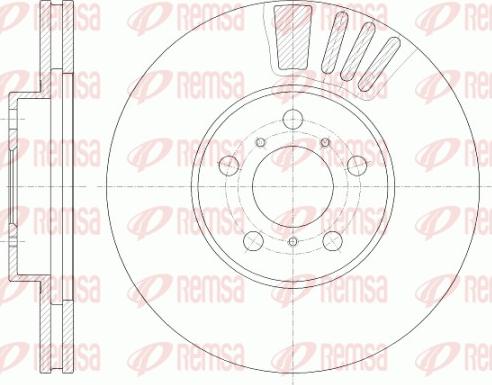 Remsa 6935.10 - Kočioni disk www.molydon.hr