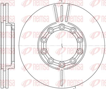 Remsa 6933.10 - Kočioni disk www.molydon.hr