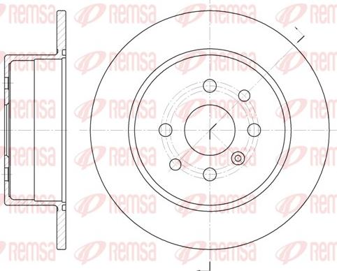 Remsa 6454.00 - Kočioni disk www.molydon.hr