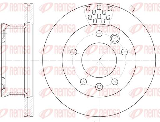 Remsa 6461.10 - Kočioni disk www.molydon.hr