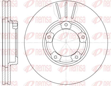 Remsa 6405.10 - Kočioni disk www.molydon.hr