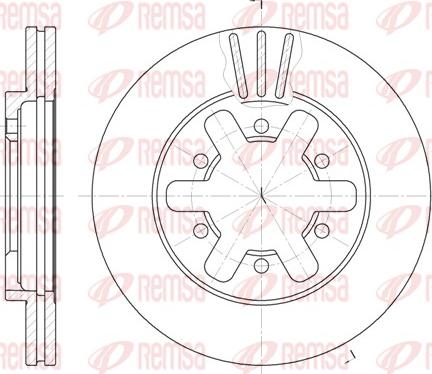 Remsa 6432.10 - Kočioni disk www.molydon.hr