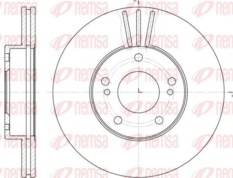 Remsa 6474.10 - Kočioni disk www.molydon.hr