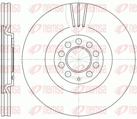 Remsa 6597.10 - Kočioni disk www.molydon.hr