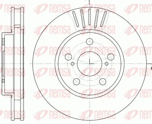 Remsa 6541.10 - Kočioni disk www.molydon.hr