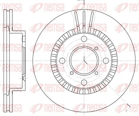 Remsa 6553.10 - Kočioni disk www.molydon.hr