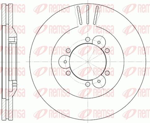 Remsa 6560.10 - Kočioni disk www.molydon.hr