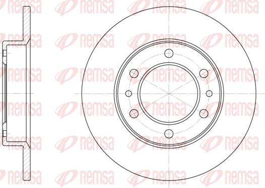 Remsa 6505.00 - Kočioni disk www.molydon.hr