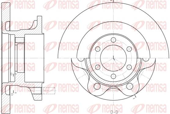 Remsa 6500.00 - Kočioni disk www.molydon.hr