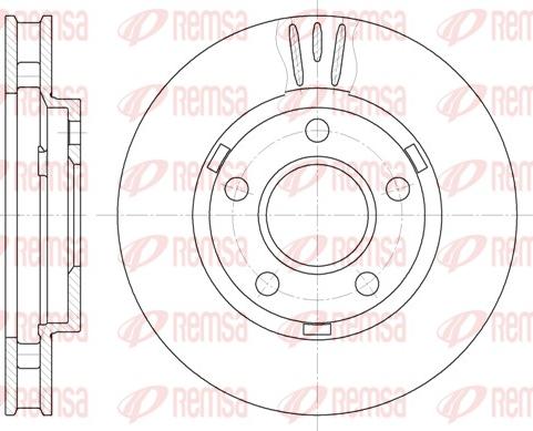 Remsa 6581.10 - Kočioni disk www.molydon.hr