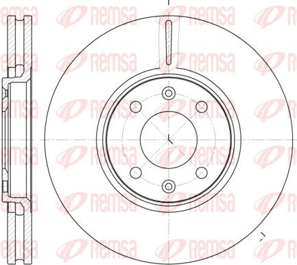 Remsa 6587.10 - Kočioni disk www.molydon.hr