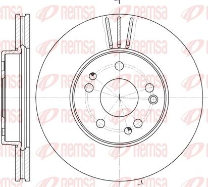 Remsa 6524.10 - Kočioni disk www.molydon.hr