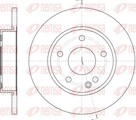 Remsa 6526.00 - Kočioni disk www.molydon.hr