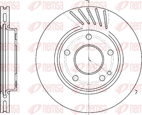 Remsa 6527.10 - Kočioni disk www.molydon.hr