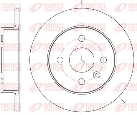 Remsa 6570.00 - Kočioni disk www.molydon.hr