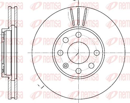 Remsa 6572.10 - Kočioni disk www.molydon.hr