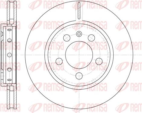 Remsa 6646.10 - Kočioni disk www.molydon.hr