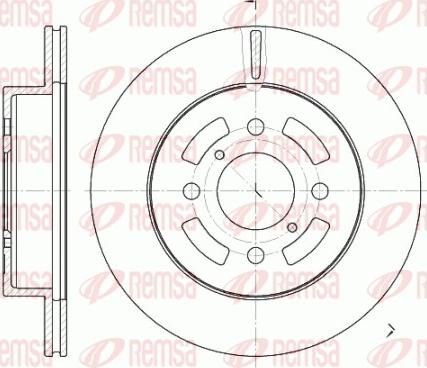 Remsa 6642.10 - Kočioni disk www.molydon.hr