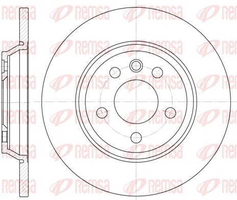 Remsa 6659.00 - Kočioni disk www.molydon.hr