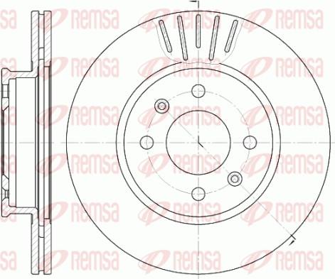 Remsa 6666.10 - Kočioni disk www.molydon.hr