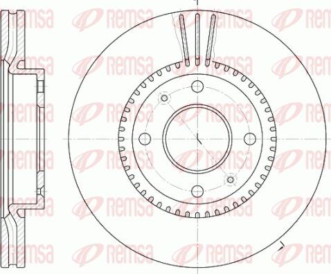 Remsa 6668.10 - Kočioni disk www.molydon.hr