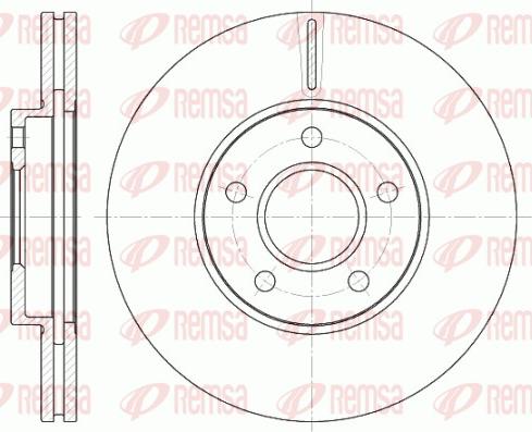 Remsa 6662.10 - Kočioni disk www.molydon.hr