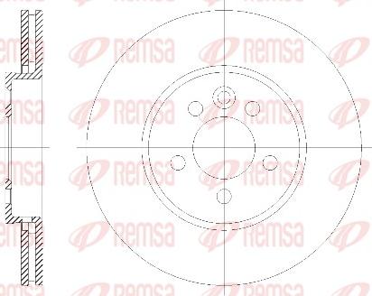 Remsa 6614.10 - Kočioni disk www.molydon.hr