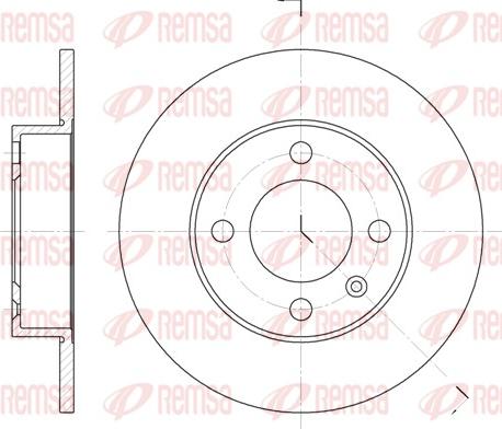 Remsa 6616.00 - Kočioni disk www.molydon.hr