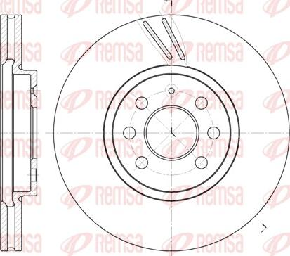 Remsa 6684.10 - Kočioni disk www.molydon.hr