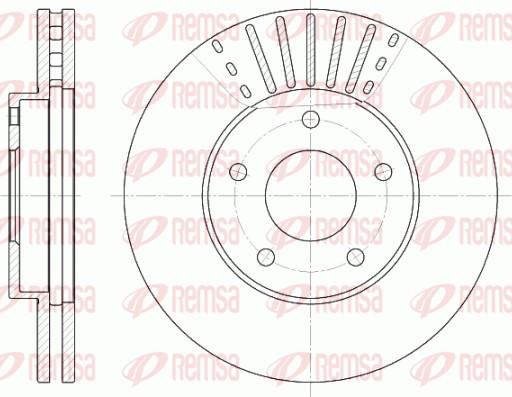 Remsa 6681.10 - Kočioni disk www.molydon.hr