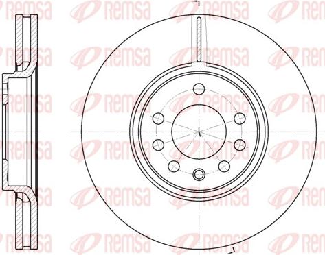 Remsa 6687.10 - Kočioni disk www.molydon.hr