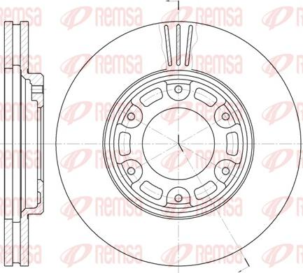 Remsa 6634.10 - Kočioni disk www.molydon.hr