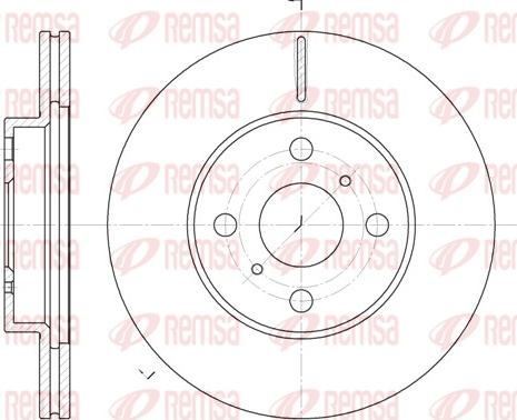 Remsa 6635.10 - Kočioni disk www.molydon.hr